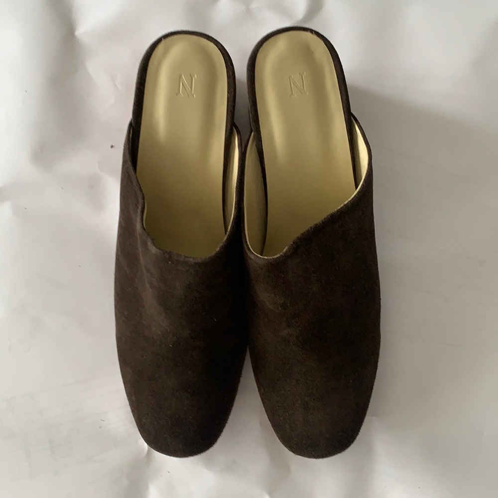 NWOB Nisolo Brown Suede Paloma Mules 8.5
